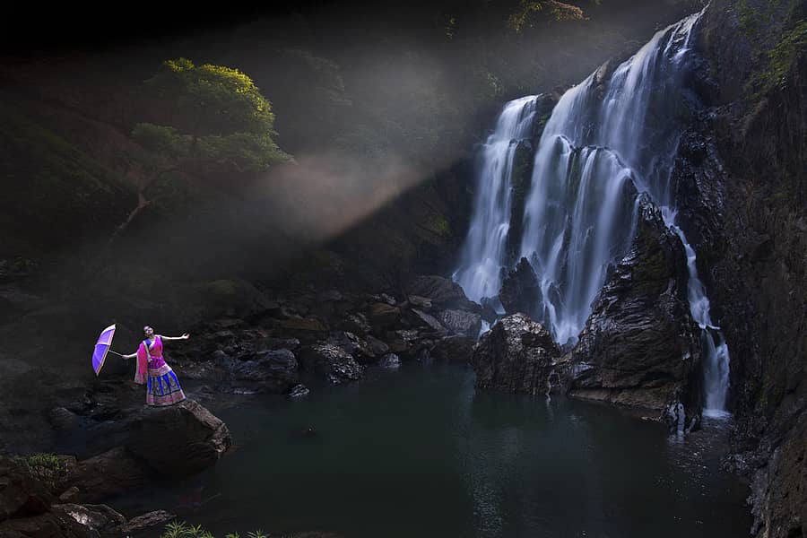 ಪ್ರಶಸ್ತಿ ಪಡೆದಿರುವ ಯಲ್ಲಾಪುರ ತಾಲ್ಲೂಕು ಸಾತೊಡ್ಡಿ ಫಾಲ್ಸ್‌ನ ಚಿತ್ರ