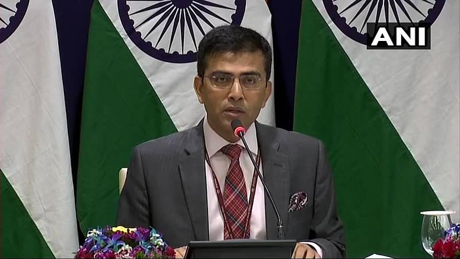 ವಿದೇಶಾಂಗ ವ್ಯವಹಾರಗಳ ಸಚಿವಾಲಯ ವಕ್ತಾರ ರವೀಶ್ ಕುಮಾರ್