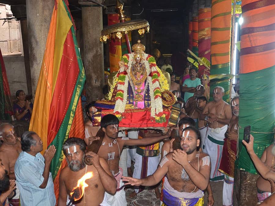 ಮೇಲುಕೋಟೆಯಲ್ಲಿ ರಾಮಾನುಜಾಚಾರ್ಯರ ಉತ್ಸವ ನಡೆಯಿತು