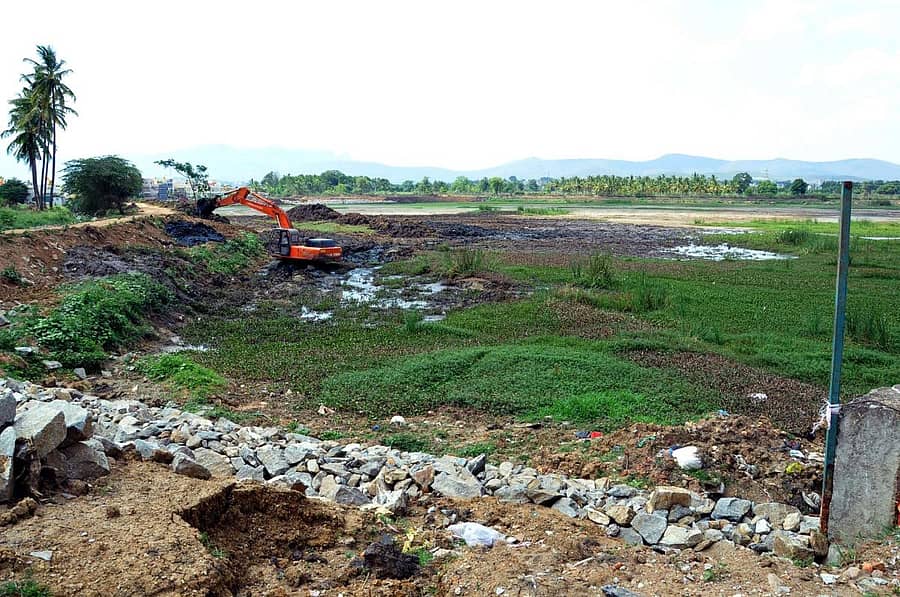 ಹೂಳೆತ್ತುವ ಕಾಮಗಾರಿ ಪ್ರಜಾವಾಣಿ ಚಿತ್ರ– ಎ.ಎನ್.ಮೂರ್ತಿ