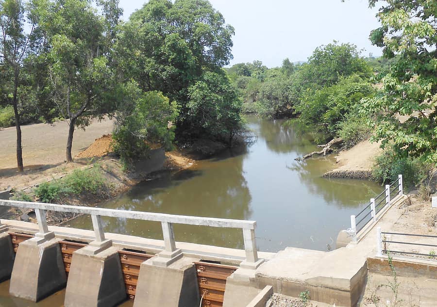 ಸಿದ್ದಾಪುರ ಪಟ್ಟಣಕ್ಕೆ ನೀರು ಪೂರೈಕೆ ಮಾಡುವ ಅರೆಂದೂರು ನಾಲೆಯಲ್ಲಿರುವ ಜಲ ಸಂಗ್ರಹ