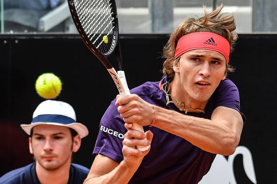 ಸರ್ವ್ ಹಿಂದಿರುಗಿಸುತ್ತಿರುವ ಅಲೆಕ್ಸಾಂಡರ್ ಜ್ವೆರೆವ್: ಎಎಫ್ಪಿ ಚಿತ್ರ