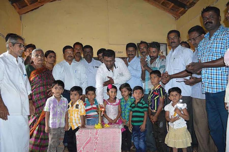 ಸಾಗರ ತಾಲ್ಲೂಕಿನ ಗೆಣಸಿನಕುಣಿ ಗ್ರಾಮದ ಸರ್ಕಾರಿ ಶಾಲೆಯಲ್ಲಿ 2015ನೇ ಸಾಲಿನಲ್ಲಿ ಪೂರ್ವ ಪ್ರಾಥಮಿಕ ಶಾಲೆ ಉದ್ಘಾಟನೆಯಾದ ಸಂದರ್ಭ (ಸಂಗ್ರಹ ಚಿತ್ರ)