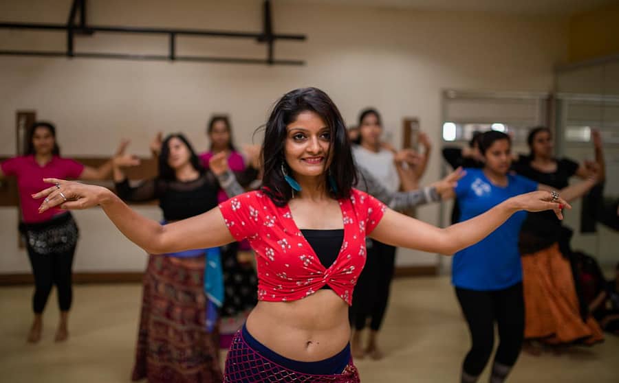 ಬೆಲ್ಲಿ ಡಾನ್ಸ್‌ ಹೇಳಿಕೊಡುತ್ತಿರುವ ತುಳಸಿ ಕುಶಾಲಪ್ಪ