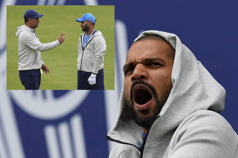 ಶಿಖರ್ ಧವನ್ –ಎಎಫ್ಪಿ ಚಿತ್ರ (ಒಳಚಿತ್ರದಲ್ಲಿ ಯುವ ವಿಕೆಟ್ಕೀಪರ್ ರಿಷಭ್ ಪಂತ್ ಅವರಿಗೆ ಸಲಹೆ ನೀಡುತ್ತಿರುವ ಮಹೇಂದ್ರಸಿಂಗ್ ಧೋನಿ –ಎಪಿ/ಪಿಟಿಐ ಚಿತ್ರ)