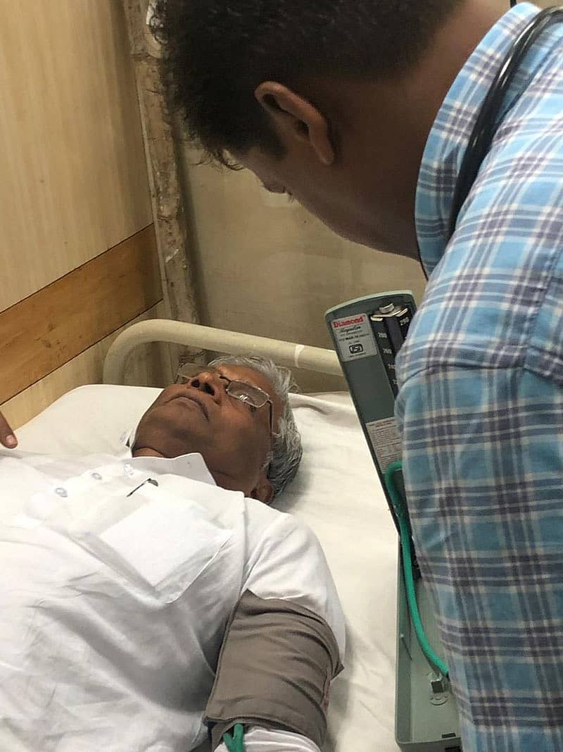 ಆಸ್ಪತ್ರೆಯಲ್ಲಿ ಚಿಕಿತ್ಸೆ ಪಡೆಯುತ್ತಿರುವ ಕಾಂಗ್ರೆಸ್ ಶಾಸಕ ಶ್ರೀಮಂತ ಪಾಟೀಲ