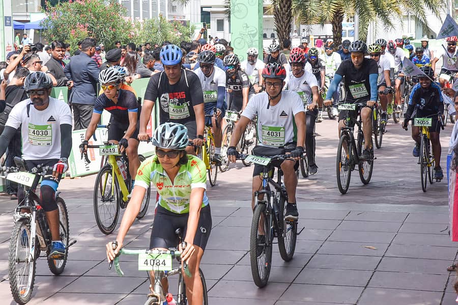 ಈ ಮೊದಲು ನಡೆದ ಸೈಕ್ಲೋಥಾನ್ನಲ್ಲಿ ಭಾಗವಹಿಸಿದ್ದ ಸ್ಪರ್ಧಿಗಳು