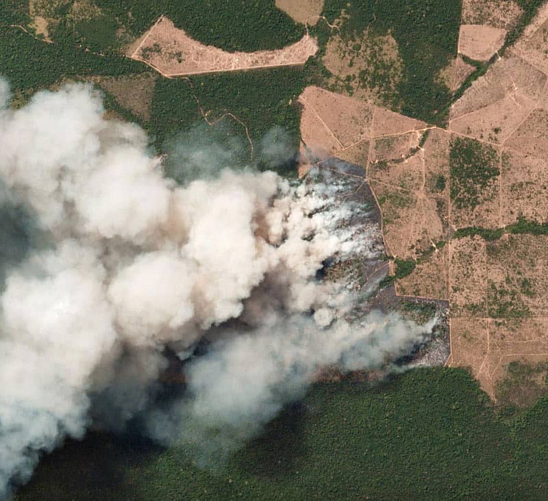 ಬ್ರೆಜಿಲ್‌ನ ಪಾರಾ ಪ್ರದೇಶದಿಂದ ತೆಗೆದಿರುವ ಕಾಡಿಗೆ ಬೆಂಕಿ ಬಿದ್ದಿರುವ‌ ಚಿತ್ರ – ಎಎಫ್‌ಪಿ ಚಿತ್ರ