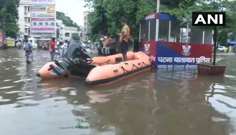 ಪಟ್ನಾದ ಎಸ್.ಕೆ.ಪುರಿ ಪ್ರದೇಶದಲ್ಲಿ ನೆರೆ ಉಂಟಾಗಿರುವುದು –ಎಎನ್ಐ ಚಿತ್ರ