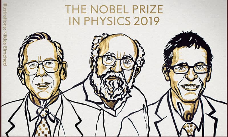 ಜೇಮ್ಸ್ ಪೀಬ್ಲೆಸ್ , ಮಿಶೆಲ್ ಮೇಯರ್ ಮತ್ತು ಡಿಡಿಯರ್ ಕ್ವೆಲಾಜ್