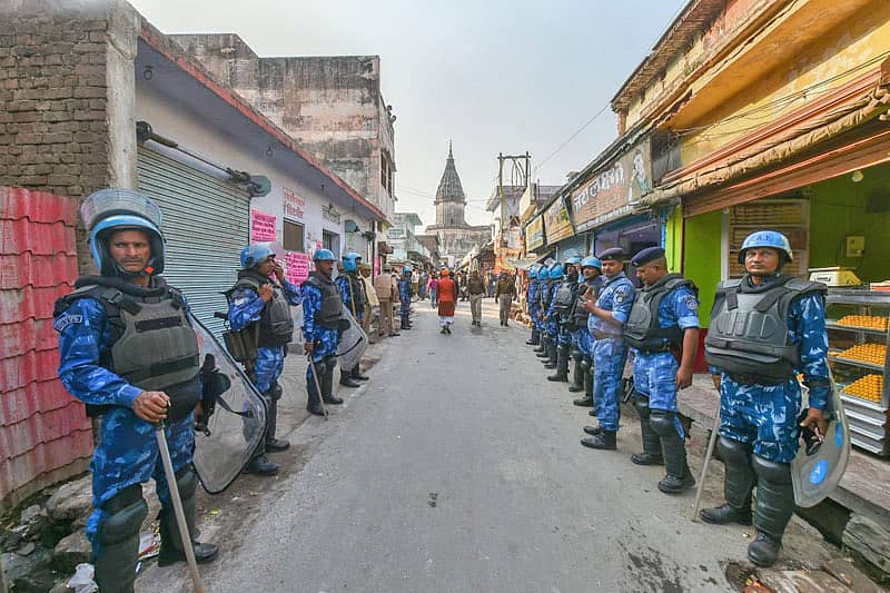 ಅಯೋಧ್ಯೆಯಲ್ಲಿ ಬಿಗಿ ಭದ್ರತೆ– ಸಾಂದರ್ಭಿಕ ಚಿತ್ರ