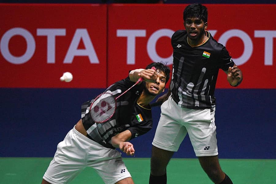 ಚಿರಾಗ್‌ ಶೆಟ್ಟಿ (ಎಡ) ಹಾಗೂ ಸಾತ್ವಿಕ್‌ಸಾಯಿರಾಜ್‌ ರಣಕಿರೆಡ್ಡಿ (ಎಫ್‌ಪಿ ಚಿತ್ರ)