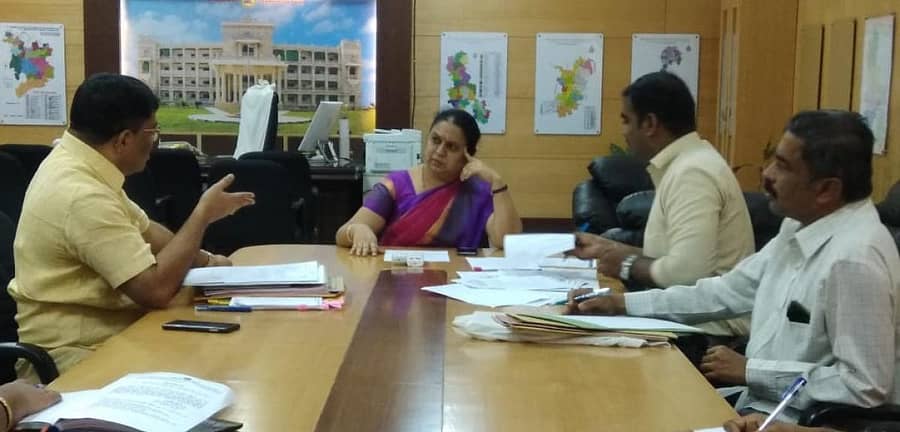 ಶುಕ್ರವಾರ ಜಿಲ್ಲಾ ಟಾಸ್ಕ್ ಪೋರ್ಸ್ ಸಭೆಯಲ್ಲಿ ಜಿಲ್ಲಾಧಿಕಾರಿ ಎಂ.ಎಸ್. ಅರ್ಚನಾ ಮಾತನಾಡಿದರು