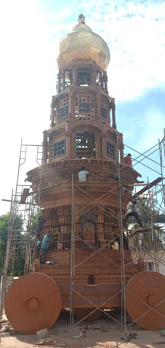 ಹೊಸದುರ್ಗ ತಾಲ್ಲೂಕಿನ ಬೆಲಗೂರಿನಲ್ಲಿ ನಿರ್ಮಾಣವಾಗಿರುವ ಭಾರತಾಂಬೆ ತೇರು