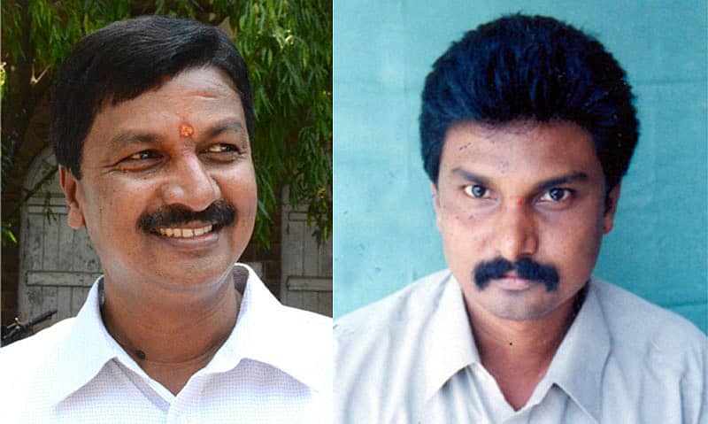 ರಮೇಶ ಜಾರಕಿಹೊಳಿ (ಬಿಜೆಪಿ) ಮತ್ತು ಲಖನ್ ಜಾರಕಿಹೊಳಿ (ಕಾಂಗ್ರೆಸ್)