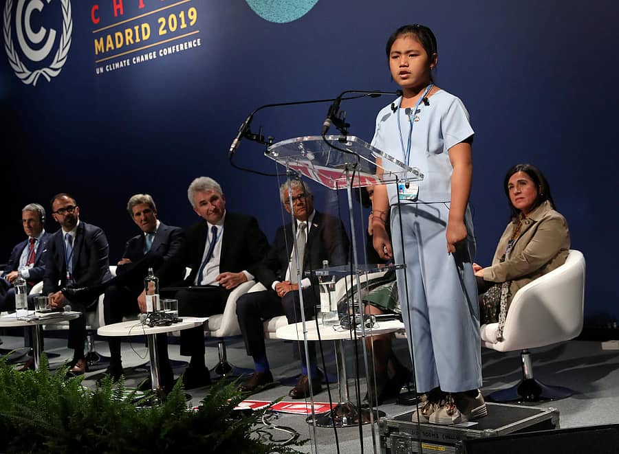 ಸಮಾವೇಶದಲ್ಲಿ ಮಾತನಾಡಿದ ಲಿಸಿಪ್ರಿಯಾ ಕಂಗುಜಮ್ ಗ್ರೇಟಾ ಜೊತೆ ಕಂಗುಜಮ್