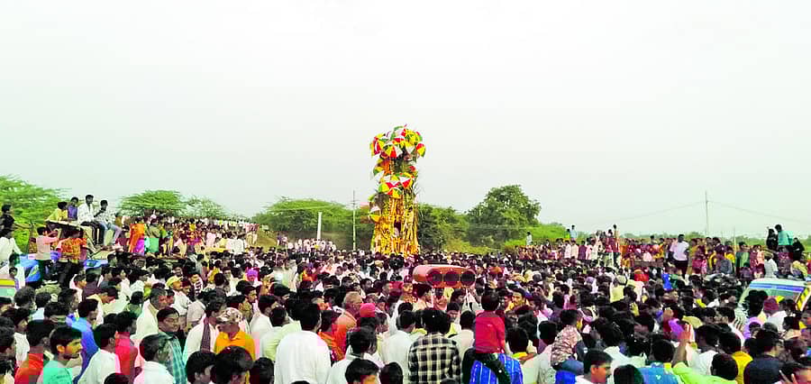 ಸೈದಾಪುರ ಸಮೀಪದ ಬಸಾಪುರ ಆಂಜನೇಯ ಜಾತ್ರಾ ಮಹೋತ್ಸವ ಅದ್ದೂರಿಯಾಗಿ ಜರುಗಿತು