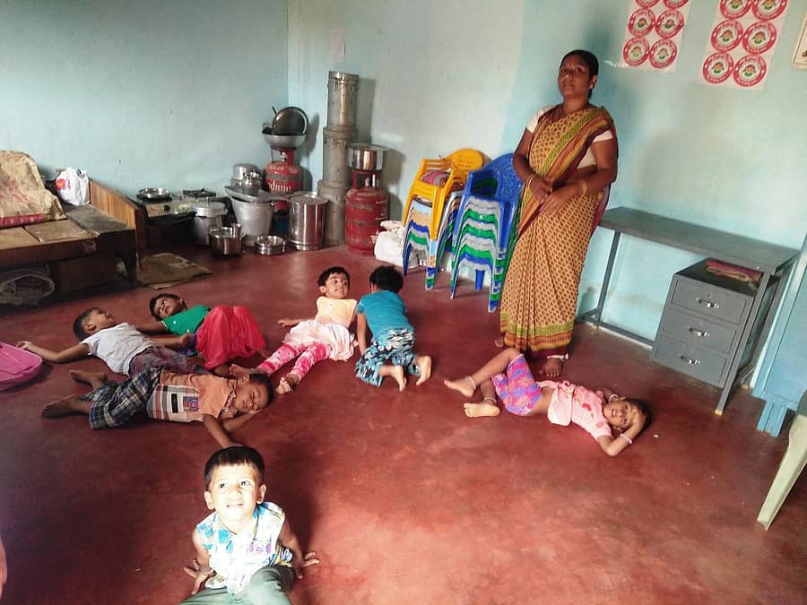 ಜಮಖಂಡಿಯ ದರ್ಗಾ ಕಾಲೊನಿ ಅಂಗನವಾಡಿ ನೋಟ