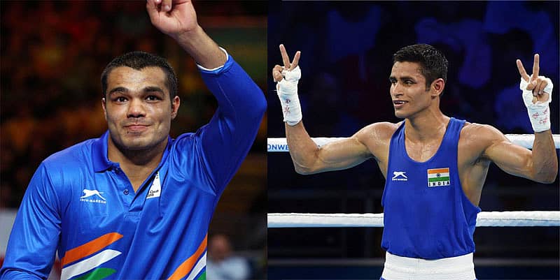 ವಿಕಾಸ್‌ ಕೃಷ್ಣ ಹಾಗೂ ಗೌರವ್‌ ಸೋಲಂಕಿ  –ಪಿಟಿಐ ಚಿತ್ರ