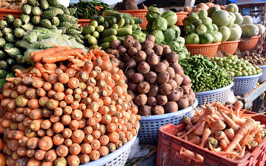 ಬೀದರ್ನ ಮಾರುಕಟ್ಟೆಯಲ್ಲಿ ಮಾರಾಟಕ್ಕೆ ಇಡಲಾದ ತರಕಾರಿ