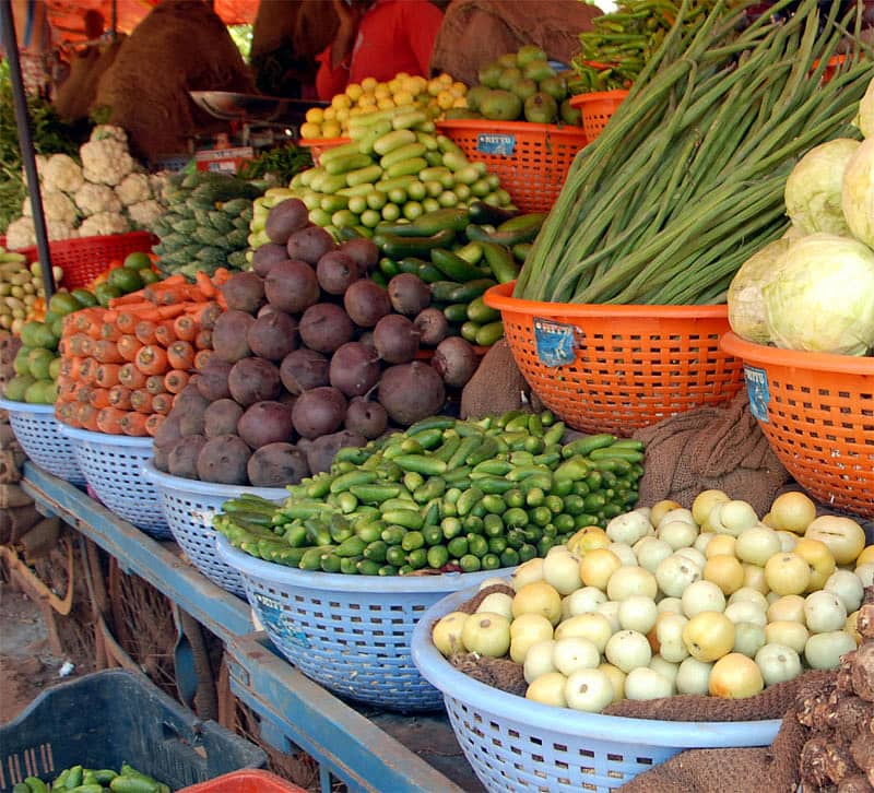 ಬೀದರ್ನ ಮಾರುಕಟ್ಟೆಯಲ್ಲಿ ಮಾರಾಟಕ್ಕೆ ಇಡಲಾದ ತರಕಾರಿ