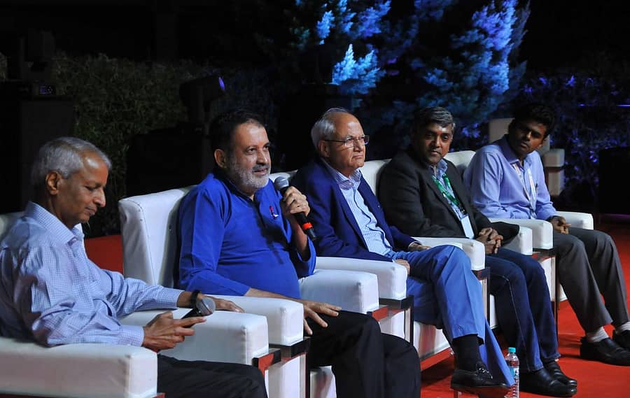 ಸಂವಾದದಲ್ಲಿ ಉದ್ಯಮಿ ಮೋಹನ್ದಾಸ್ ಪೈ ಮಾತನಾಡಿದರು