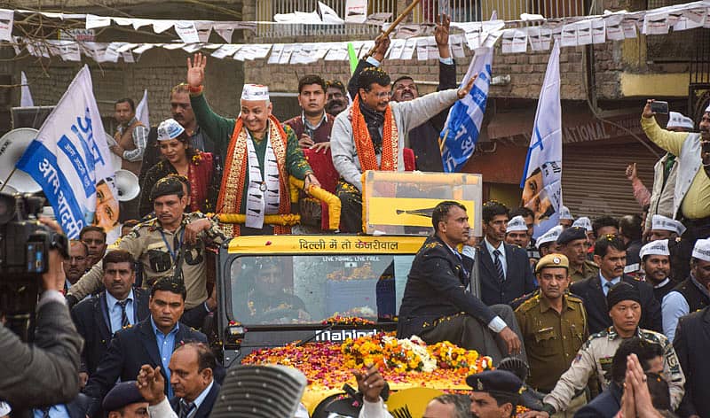ಚುನಾವಣಾ ಪ್ರಚಾರದಲ್ಲಿ ಅರವಿಂದ ಕೇಜ್ರಿವಾಲ್