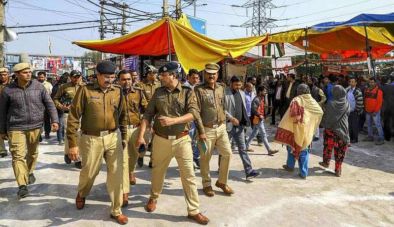 ಶಾಹೀನ್ಬಾಗ್ನಲ್ಲಿ ಪೊಲೀಸ್ ಭದ್ರತೆ