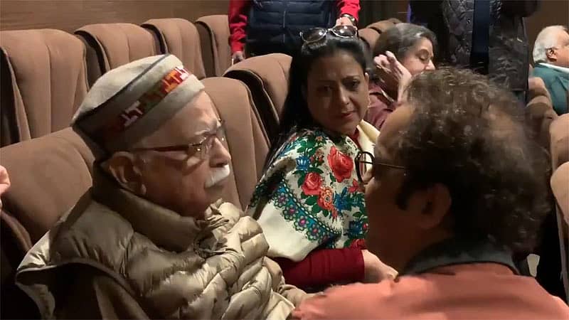 ಶಿಕಾರಾ ಸಿನಿಮಾ ವೀಕ್ಷಣೆ ವೇಳೆ ಭಾವುಕರಾದ ಬಿಜೆಪಿ ಹಿರಿಯ ನಾಯಕ ಎಲ್.ಕೆ. ಅಡ್ವಾಣಿ