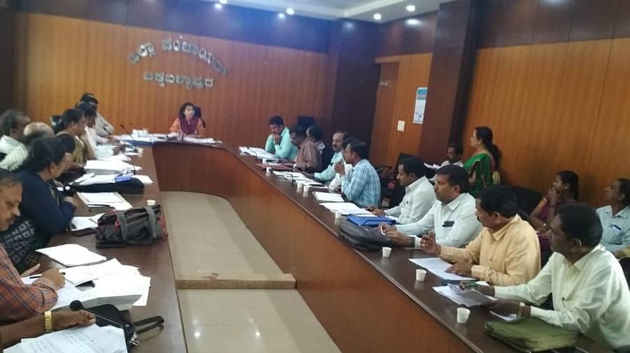 ಸಭೆಯಲ್ಲಿ ಜಿಲ್ಲಾ ಪಂಚಾಯಿತಿ ಮುಖ್ಯ ಕಾರ್ಯನಿರ್ವಹಣಾಧಿಕಾರಿ ಬಿ.ಫೌಜಿಯಾ ತರನ್ನುಮ್ ಮಾತನಾಡಿದರು.