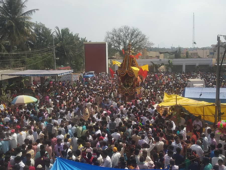 ನರಸೀಪುರ ತೋಪಿನಲ್ಲಿ ಆತ್ಮಾರಾಮ ಸ್ವಾಮಿ ಬ್ರಹ್ಮರಥೋತ್ಸವ ನಡೆಯಿತು