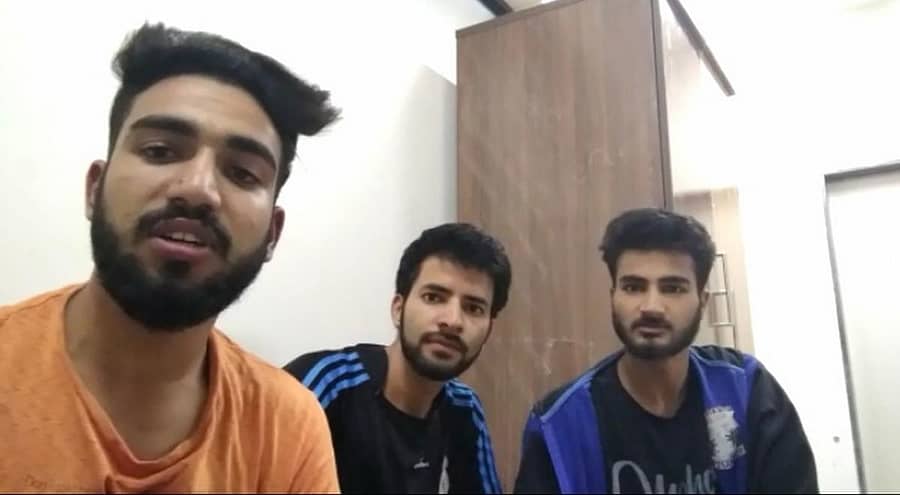 ದೇಶದ್ರೋಹ ಆರೋಪ ಎದುರಿಸುತ್ತಿರುವ ಹುಬ್ಬಳ್ಳಿ ಕೆೆಎಲ್ಇ ಕಾಲೇಜಿನ ವಿದ್ಯಾರ್ಥಿಗಳು.