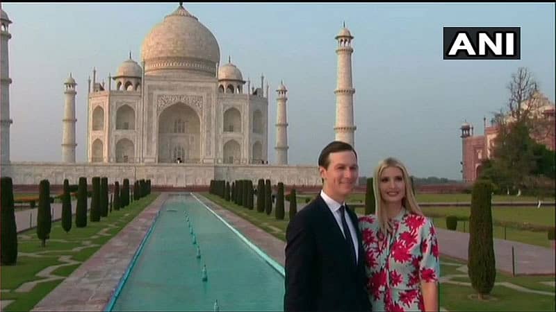 ಇವಾಂಕಾ ಟ್ರಂಪ್ ಮತ್ತು ಅವರ ಪತಿ ಜಾರೆಡ್ ಕುಶ್ನರ್ -ಎಎನ್ಐ ಚಿತ್ರ