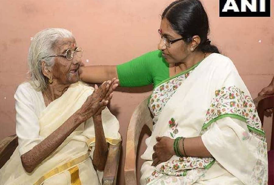 ಭಾಗೀರಥಿ ಅಮ್ಮ (ಎಎನ್ಐ ಚಿತ್ರಕೃಪೆ)