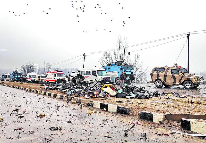ಪುಲ್ವಾಮಾ ದಾಳಿ - ರಾಯಿಟರ್ಸ್ ಚಿತ್ರ
