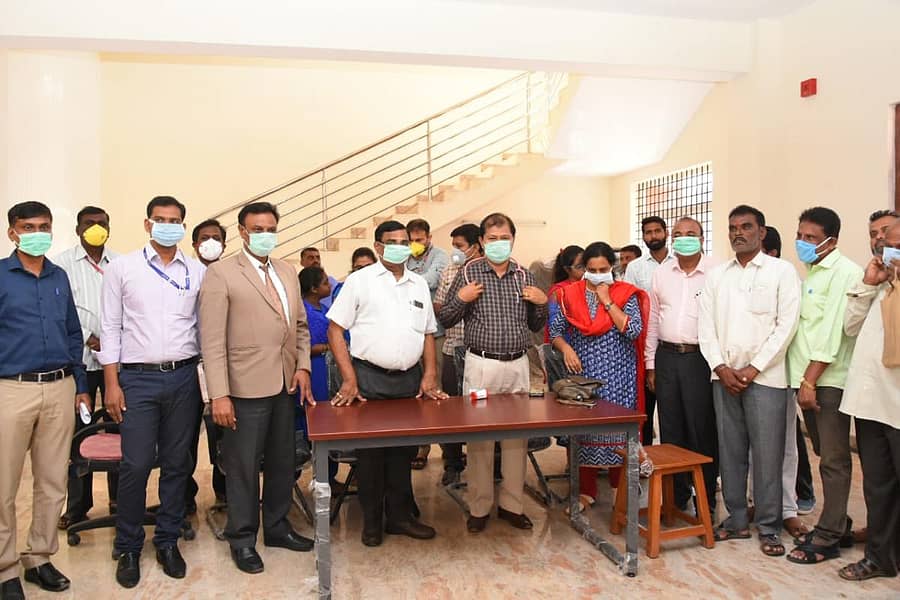 ಜಿಲ್ಲಾ ನ್ಯಾಯಾಲಯ ಸಂಕೀರ್ಣದಲ್ಲಿ ಆರೋಗ್ಯ ತಪಾಸಣಾ ಕಾರ್ಯಕ್ಕೆ ಪ್ರಧಾನ ಜಿಲ್ಲಾ ಮತ್ತು ಸತ್ರ ನ್ಯಾಯಾಧೀಶ ಕೆ.ಅಮರನಾರಾಯಣ ಚಾಲನೆ ನೀಡಿದರು.