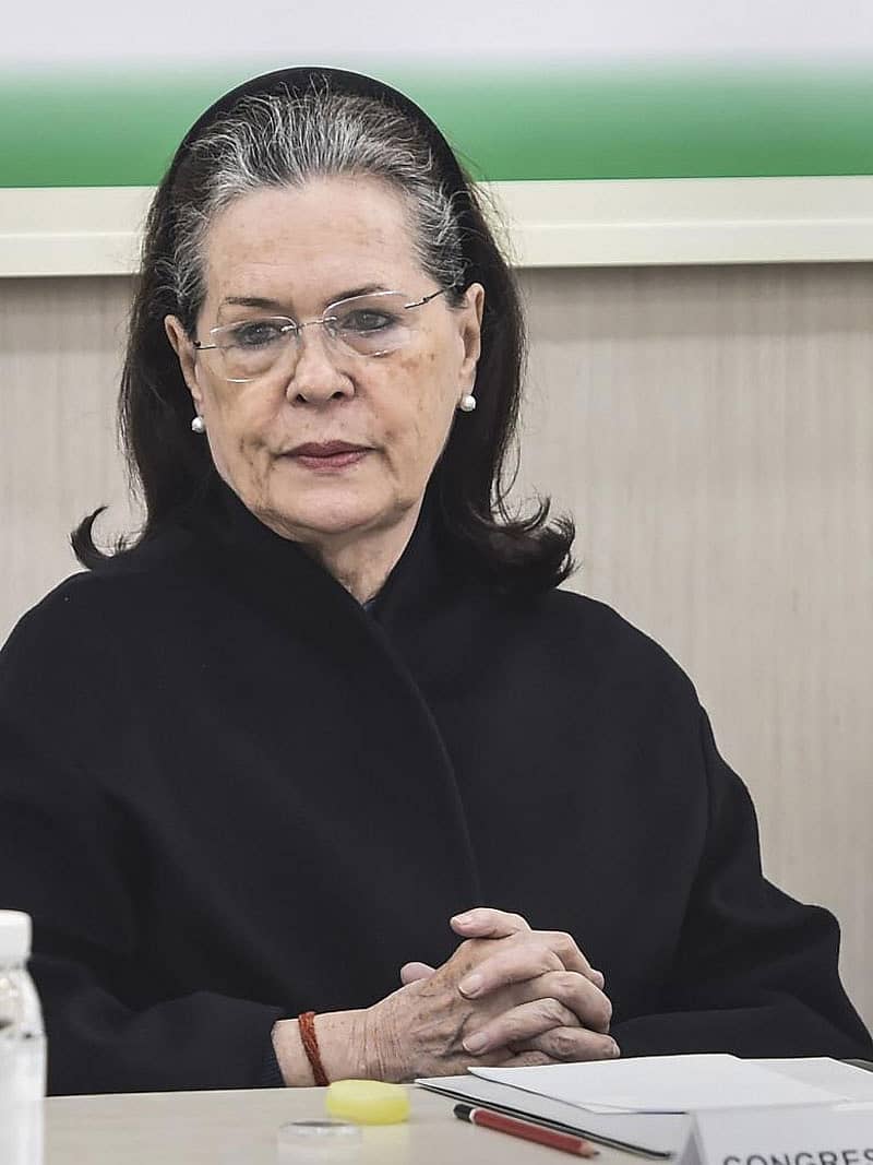 ಕಾಂಗ್ರೆಸ್ ಅಧ್ಯಕ್ಷೆ ಸೋನಿಯಾ ಗಾಂಧಿ