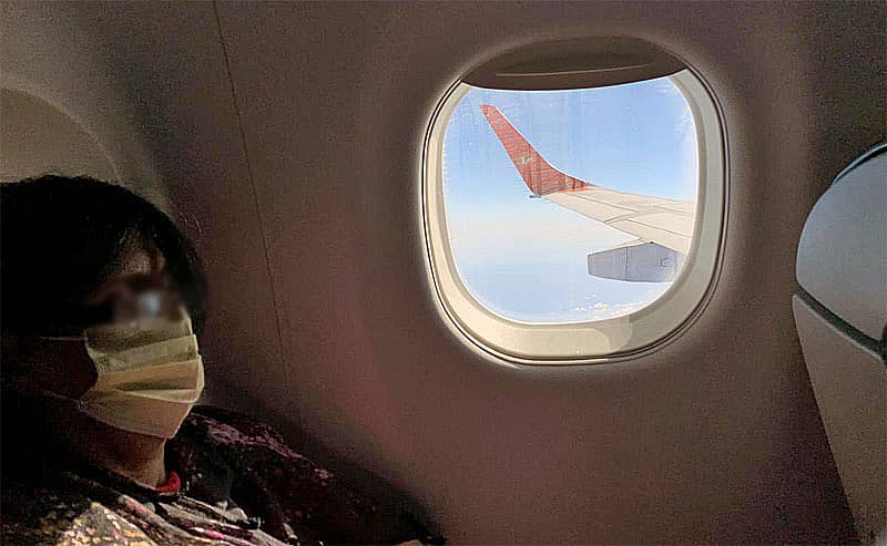 ಕೋವಿಡ್‌–19 ಆತಂಕದ ನಡುವೆ ವಿಮಾನ ಪ್ರಯಾಣ– ಸಾಂಕೇತಿಕ ಚಿತ್ರ