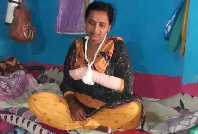 ಹಲ್ಲೆಗೊಳಗಾದ ಆಶಾ ಕಾರ್ಯಕರ್ತೆ ರೇಣುಕಾ ನಾಗಪ್ಪ ಕುಡುಕೆ 