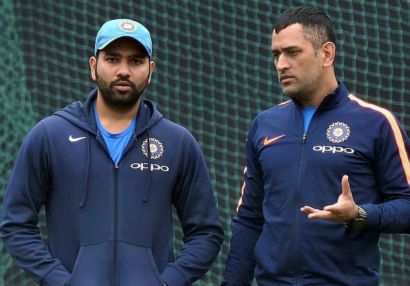 ರೋಹಿತ್ ಶರ್ಮಾ, ಎಂ.ಎಸ್‌. ಧೋನಿ