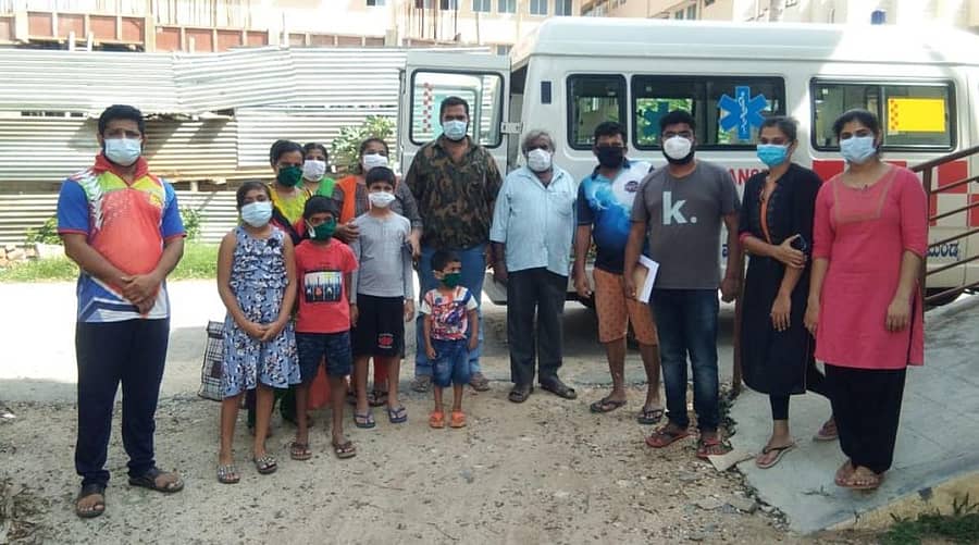 ಕೋವಿಡ್ನಿಂದ ಗುಣಮುಖರಾದರನ್ನು ಮನೆಗೆ ಕಳುಹಿಸಲಾಯಿತು