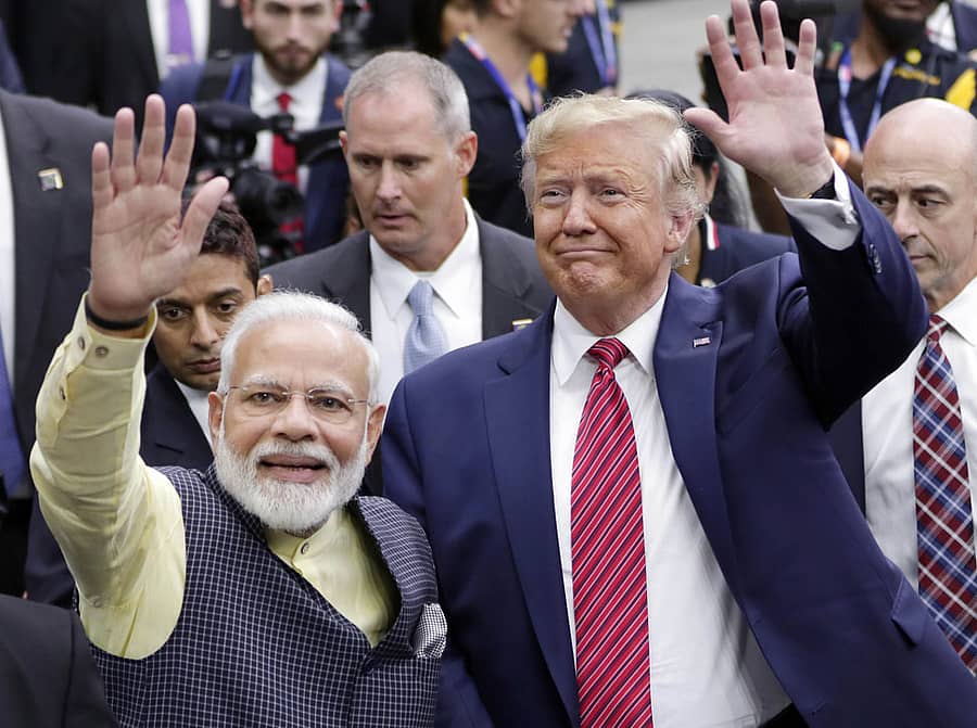 ಪ್ರಧಾನಿ ನರೇಂದ್ರ ಮೋದಿ ಹಾಗೂ ಡೊನಾಲ್ಡ್‌ ಟ್ರಂಪ್‌ 