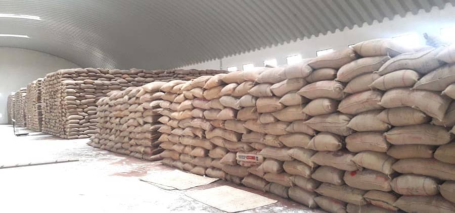 ದಾಸ್ತಾನು ಮಾಡಲಾಗಿರುವ ರಾಗಿ