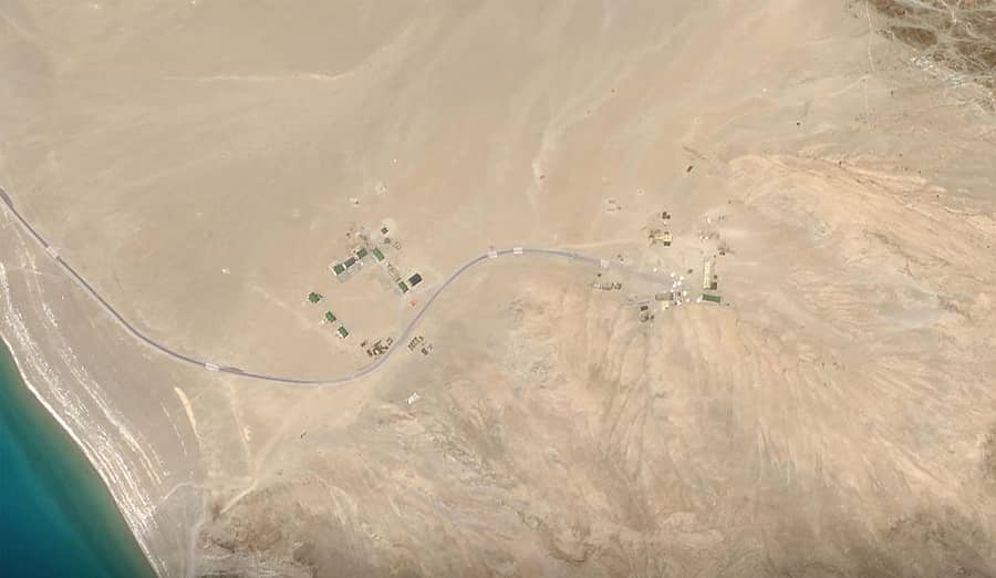 ಗಡಿಯಲ್ಲಿ ಸೇನಾ ಜಮಾವಣೆಯ ಉಪಗ್ರಹ ಚಿತ್ರ