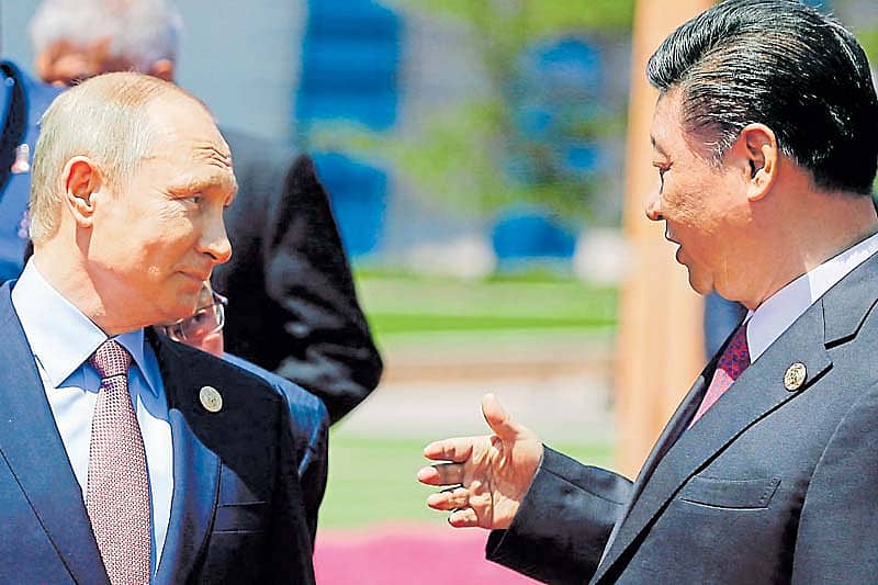 ರಷ್ಯಾ ಅಧ್ಯಕ್ಷ ವ್ಲಾಡಿಮರ್ ಪುಟಿನ್ ಹಾಗೂ ಚೀನಾ ಅಧ್ಯಕ್ಷ ಕ್ಸಿ ಜಿನ್ಪಿಂಗ್