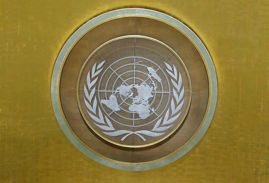 The United Nations emblem