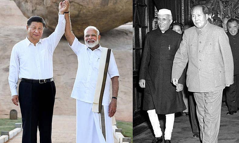 ಷಿ ಜಿನ್ಪಿಂಗ್ ಮತ್ತು ನರೇಂದ್ರ ಮೋದಿ, ಜವಾಹರ್ಲಾಲ್ ನೆಹರು ಮತ್ತು ಮಾವೊ ಝೆಡಾಂಗ್
