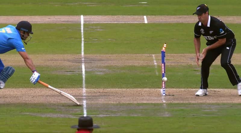 ಸೆಮಿಫೈನಲ್ ಪಂದ್ಯದಲ್ಲಿ ಮಹೇಂದ್ರ ಧೋನಿ ರನೌಟ್ ಆದ ಸಂದರ್ಭ