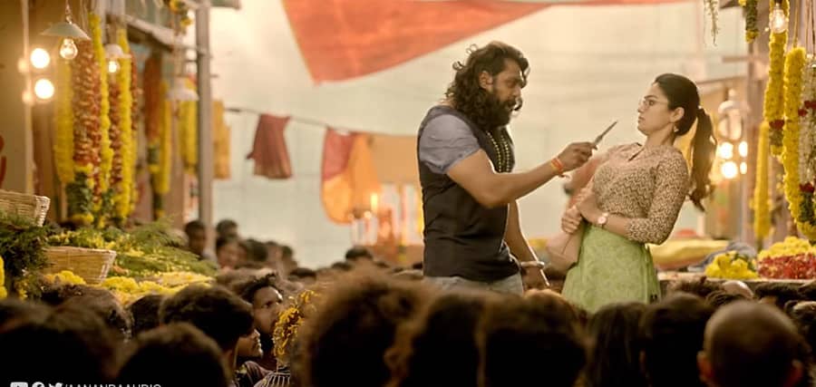 ಪೊಗರು ಚಿತ್ರದಲ್ಲಿ ಧ್ರುವ ಸರ್ಜಾ ಮತ್ತು ರಶ್ಮಿಕಾ ಮಂದಣ್ಣ