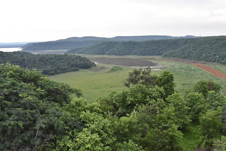 ಚಿಂಚೋಳಿ ತಾಲ್ಲೂಕು ಚಂದ್ರಂಪಳ್ಳಿ ಜಲಾಶಯದ ಹಿನ್ನೀರಿನ ಪ್ರಕೃತಿಯ ರಮಣೀಯ ದೃಶ್ಯ